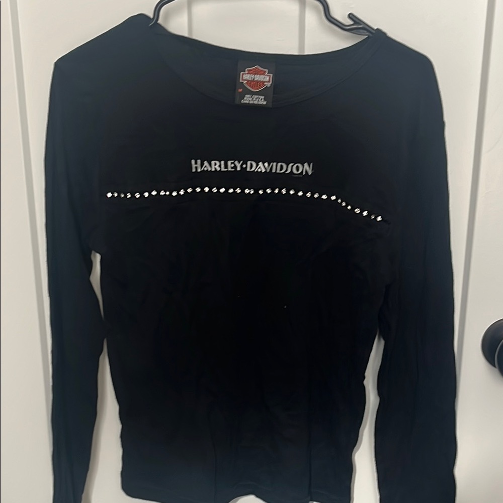 Harley-Davidson Women's Black Long Sleeve Top